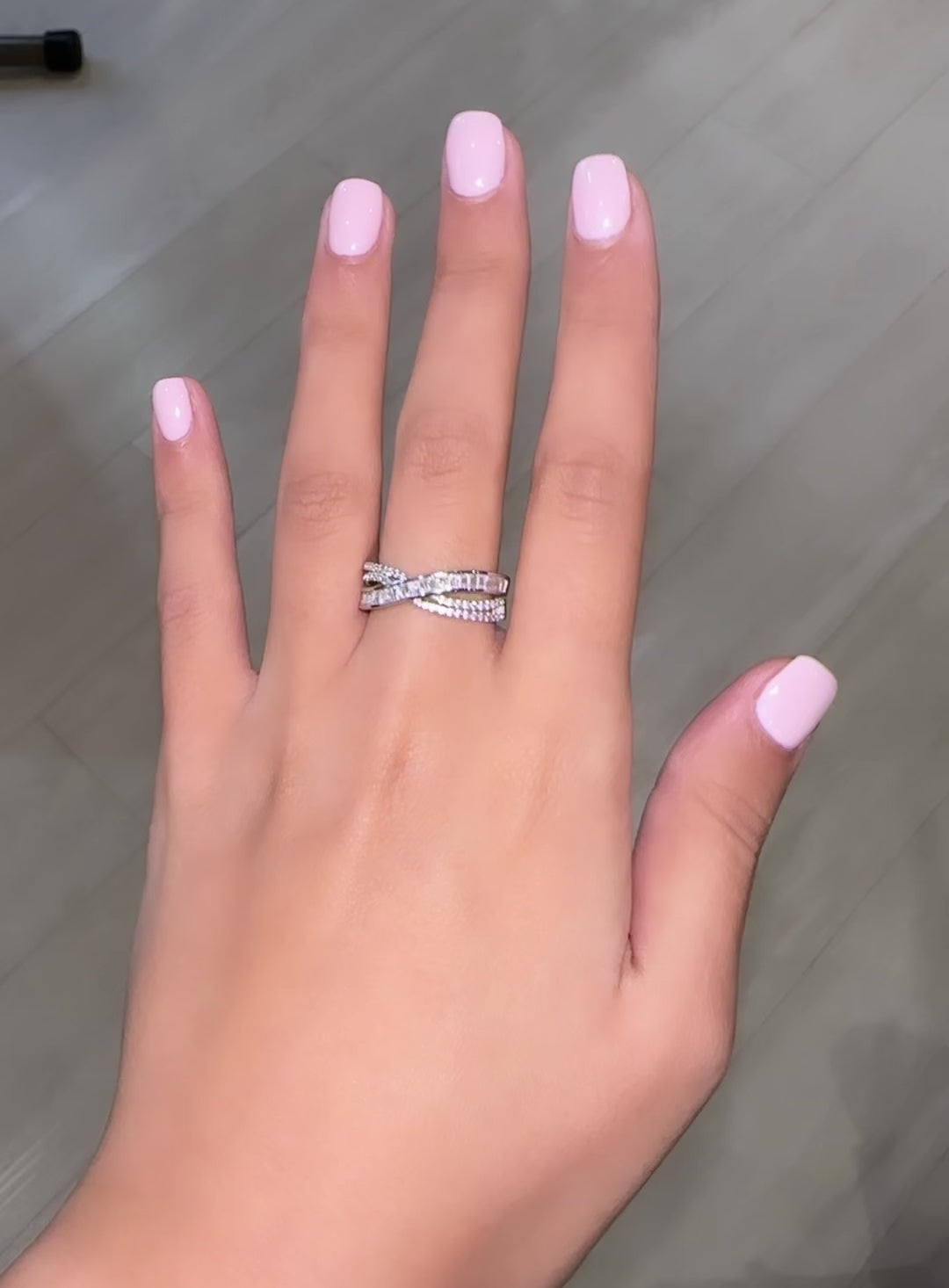 Thick Criss Cross Ring