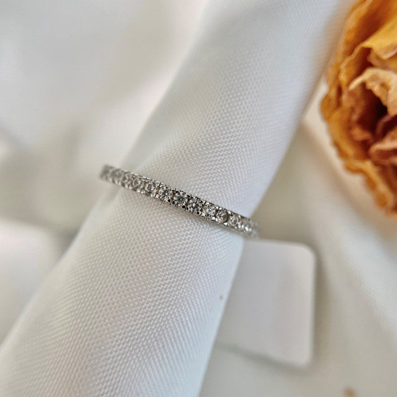 Sterling Silver Eternity Band